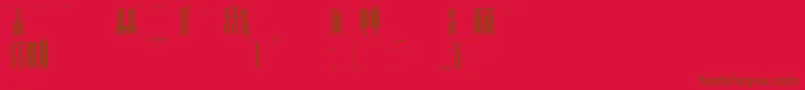 Psaltyrc Font – Brown Fonts on Red Background
