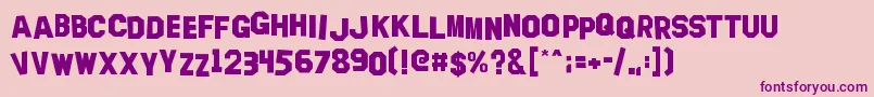 More about HollywoodCapital Font HollywoodCapital Font – Purple Fonts on Pink Background