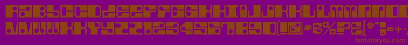 Fore Font – Brown Fonts on Purple Background