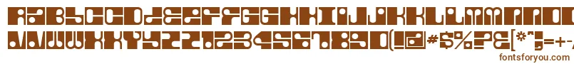Fore-fontti – ruskeat fontit valkoisella taustalla