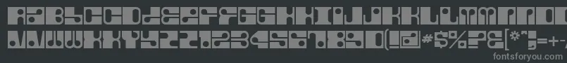 フォントFore – 黒い背景に灰色の文字