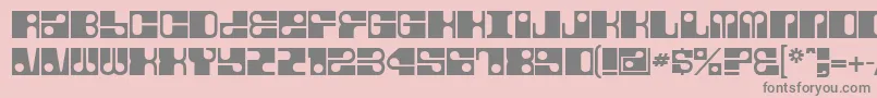 Fore Font – Gray Fonts on Pink Background