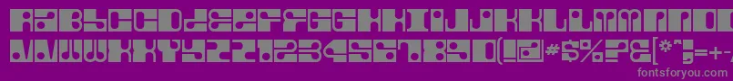 Fore Font – Gray Fonts on Purple Background