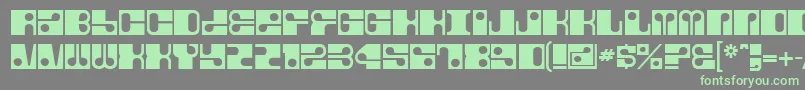 fuente Fore – Fuentes Verdes Sobre Fondo Gris