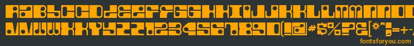 Czcionka Fore – pomarańczowe czcionki na czarnym tle