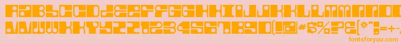 Weitere Informationen zur Fore-Schriftart Fore-Schriftart – Orangefarbene Schriften auf rosa Hintergrund