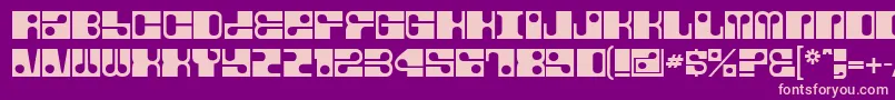 Fore Font – Pink Fonts on Purple Background