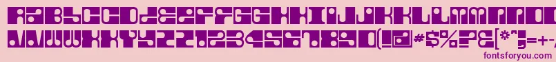 Fore Font – Purple Fonts on Pink Background