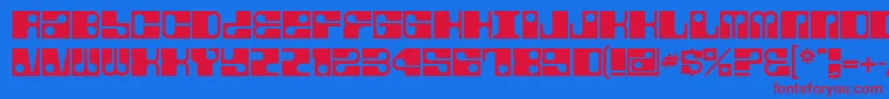 Fore Font – Red Fonts on Blue Background