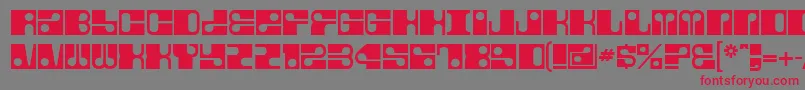 Fore Font – Red Fonts on Gray Background