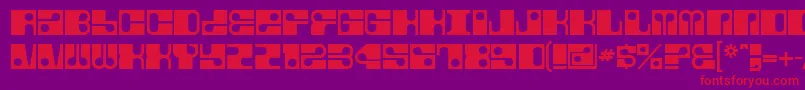 Fore Font – Red Fonts on Purple Background