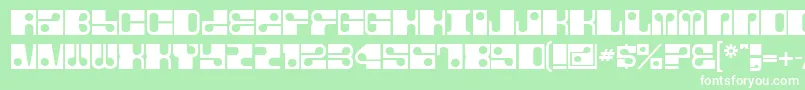 Fore Font – White Fonts on Green Background