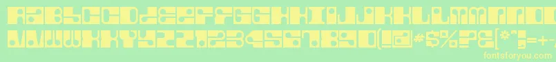 Fore Font – Yellow Fonts on Green Background