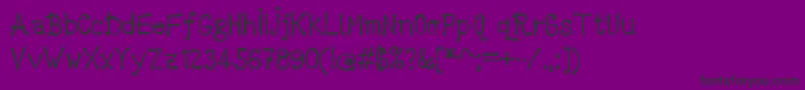 DccMarkerLatinoByDccanim Font – Black Fonts on Purple Background