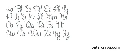 Review of the Handwriting53Bold Font