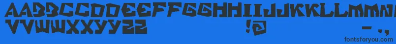 Sbstratford Font – Black Fonts on Blue Background