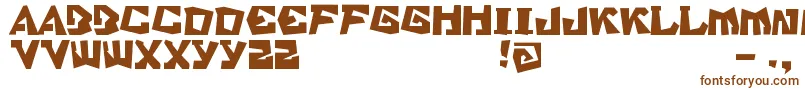 Шрифт Sbstratford – коричневые шрифты на белом фоне