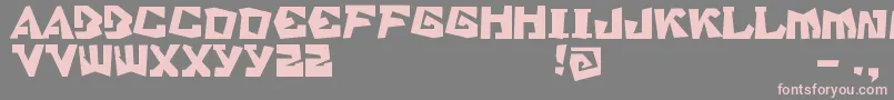 Sbstratford Font – Pink Fonts on Gray Background