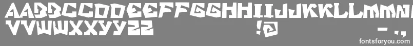 Sbstratford Font – White Fonts on Gray Background