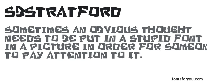 Schriftart Sbstratford