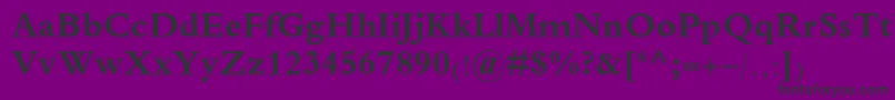 TraditionalArabicBold Font – Black Fonts on Purple Background