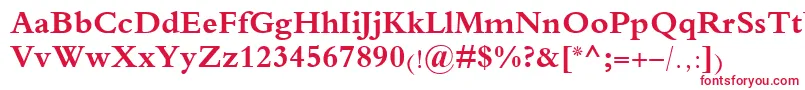 TraditionalArabicBold Font – Red Fonts on White Background