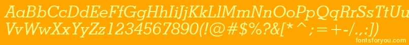 En savoir plus sur la police StymieMediumItalicBt Police StymieMediumItalicBt – polices jaunes sur fond orange