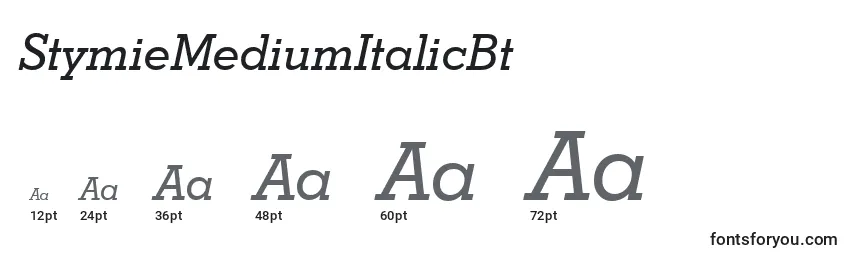 StymieMediumItalicBt Font Sizes