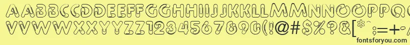 Paper Font – Black Fonts on Yellow Background