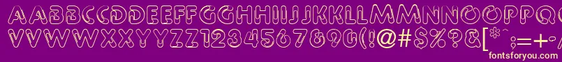 Paper Font – Yellow Fonts on Purple Background