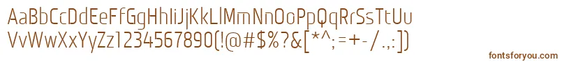 Шрифт MonitoricaRg – коричневые шрифты на белом фоне