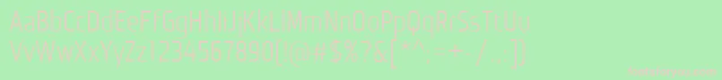 MonitoricaRg Font – Pink Fonts on Green Background