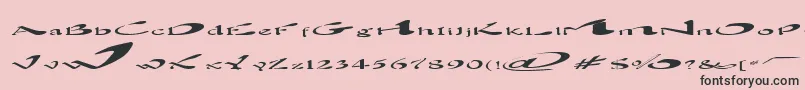 More about BlownAway Font BlownAway Font – Black Fonts on Pink Background