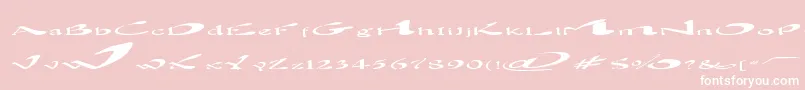 En savoir plus sur la police BlownAway Police BlownAway – polices blanches sur fond rose