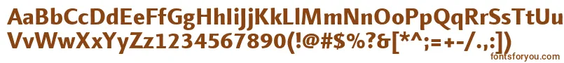 LinotypefinneganExtrabold Font – Brown Fonts on White Background