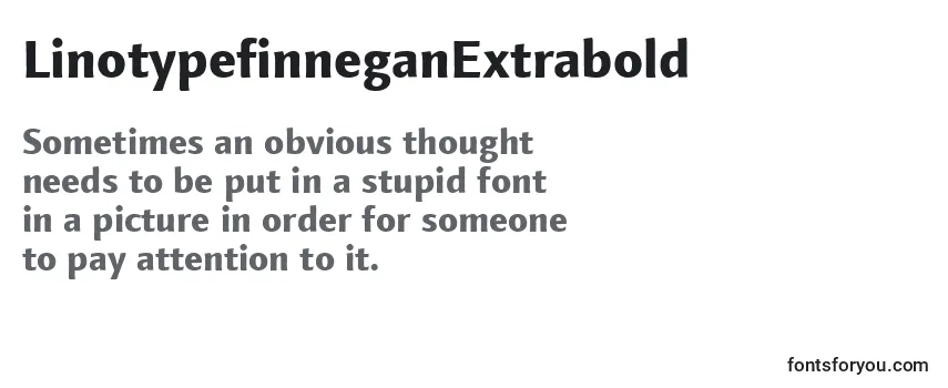 Review of the LinotypefinneganExtrabold Font
