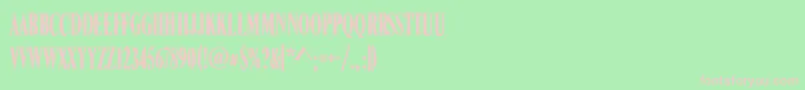 RomanCompressedRegular Font – Pink Fonts on Green Background