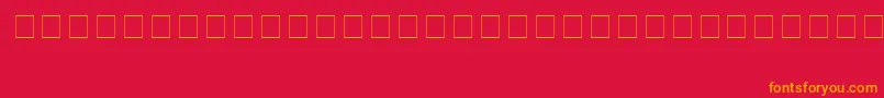 KidnapRegular Font – Orange Fonts on Red Background