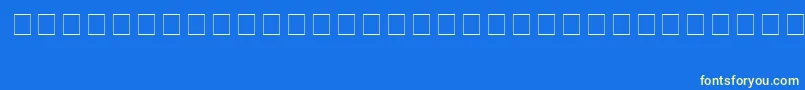 KidnapRegular Font – Yellow Fonts on Blue Background