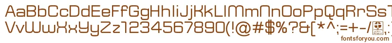 Шрифт TypoSquareRegularDemo – коричневые шрифты на белом фоне