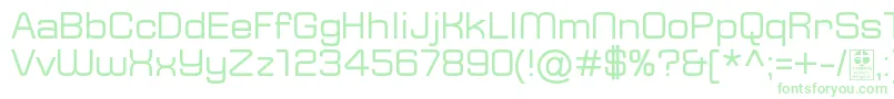 TypoSquareRegularDemo Font – Green Fonts on White Background