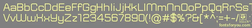 TypoSquareRegularDemo Font – Yellow Fonts on Gray Background