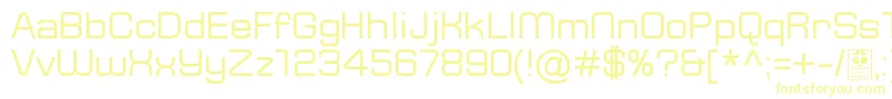TypoSquareRegularDemo-fontti – keltaiset fontit
