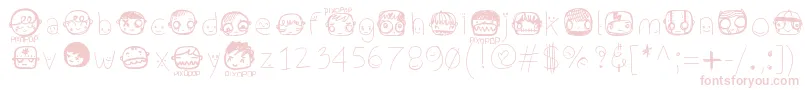 フォントPixopopconfusion – ピンクのフォント