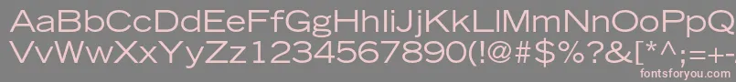 TradegothicltstdExtended Font – Pink Fonts on Gray Background