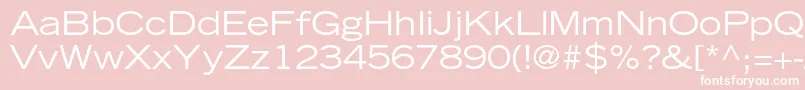 TradegothicltstdExtended Font – White Fonts on Pink Background