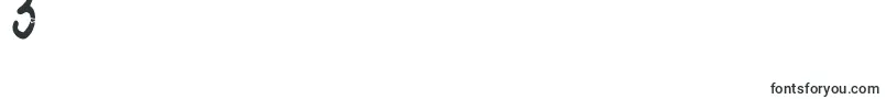 フォントILoveYouAbc123 – フォント数字3