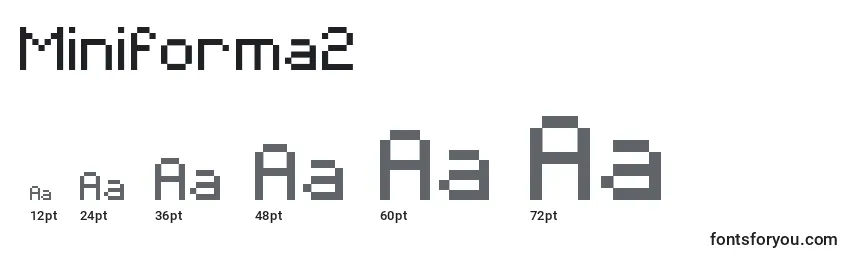 Miniforma2 Font Sizes