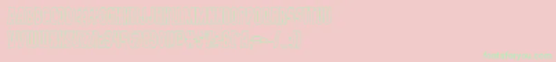 Prowlerout Font – Green Fonts on Pink Background