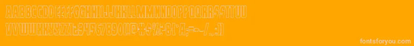 Prowlerout Font – Pink Fonts on Orange Background